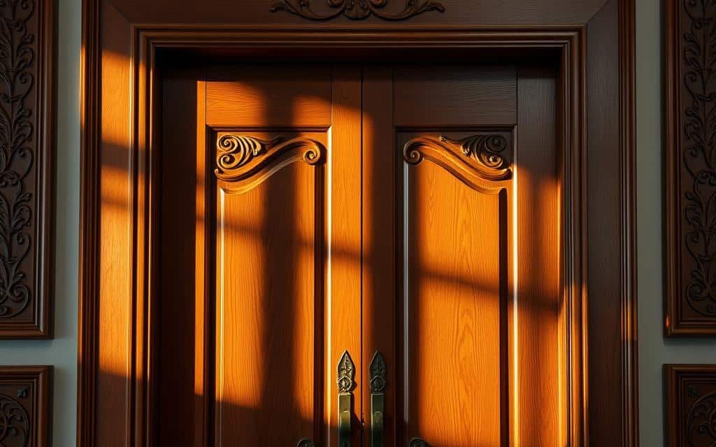 تصميم وتركيب الأبواب الخشبية